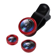 EMARA1 Wide Angle Macro Fisheye Lens Zoom 3-in-1 Lens Kit Fish Eye Lens For Iphone Xiaomi Huawei Sam