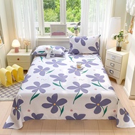 Dansunreve Pure Cotton Flatsheet Breathable Floral Flat Bed Sheet Single/Double/Queen/King Bed Linen