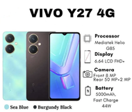 VIVO Y27 4G RAM 6/128GB GARANSI RESMI