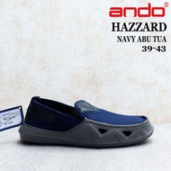 Sepatu ANDO pria - HAZZARD - size 39-43 - Sepatu Selop - Sepatu Sandal Slip On - Sepatu Murah Berkua