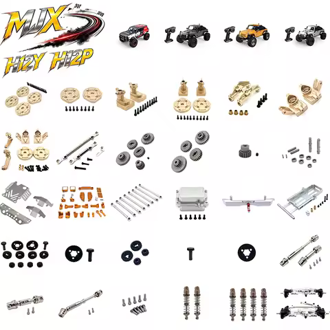 MJX HYPER GO H12Y H12Y+ H12P 1/12 RC Metal Upgrade Parts Rear Bumper, Battery Compartment, Complete 