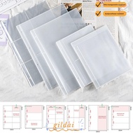 GILDAI 10PCS Kpop Photocard Binder Sheets, Multiple Pockets Transparent A4 Kpop Photocard Binder, Fa
