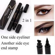 Miss Rose Magic/Kimuse 2in1 Winged Eyeliner Stamp Waterproof Moulding Makeup Cosmetic Black Liquid E