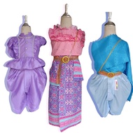 Thai Dress For Girls Pimium Shoulder Bag Nong 3-12 Years E9290