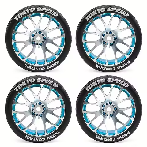 For MJX HYPER GO 14304 14303 14302 14301 Metal Wheel Tires 1/14 Rally CNC High Strength Metal Wheels