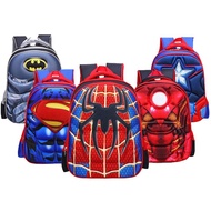 Kids Superhero Primary Backpack School Bag Shoulder Bags 3D Spiderman Children