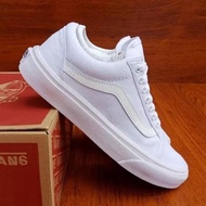 PUTIH Vans Oldskool Shoes/Men's Casual Sneakers Latest Plain White Van Shoes