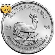 2024 South African Krugerrand 1oz 999 Silver Coin