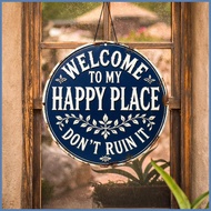 Entrance Door Sign Wooden Rustic Wall Art Decorations Welcome Sign for Front Door for Spring Summer 
