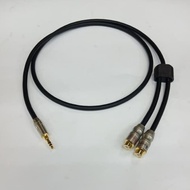 DI152 >> 1Mtr Aux Canare Cable Plus 3.5mm Jack Male To 2 RCA Female