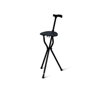 AT&amp;💘Crutch Chair Walking Stick Elderly Walking Stick Three-Legged Multifunctional Non-Slip Stool Foldable Walking Stick