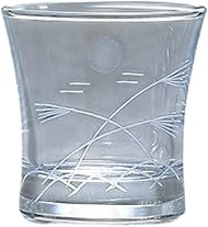 Takumiikazu Select 6 Piece Kiriko Cup (Sakazuki) Susuki and Tsuki Kiriko φ2.6 x H2.6 inches (66 x 66