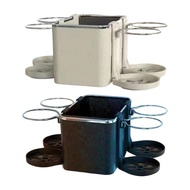 [mcfsnzwtxz1bw] Car Armrest Storage Box, Center  Organizer with 4 Cup Holders, Easy Installation, Mu