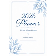 Planner 2026, Daily and Monthly Planner, Daily Agenda Book, A4(8.27'' x 11.69''): Jan 2026 - Dec 202