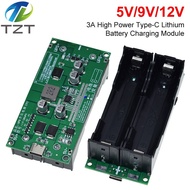 Type-C 15W 3A 18650 Lithium Battery Charger Module DC-DC Step Up Booster Fast Charge UPS Power Suppl