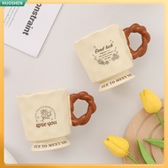 Cawan seramik Fu Fu susu desain elegan untuk gadis menarik di rumah dan pejabat dengan fungsi penaha