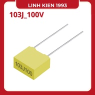 [ combo of 5 ] Polyester Capacitor 103J_100V yellow