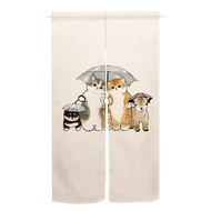 Door Curtain Cat Funny Cute Room Nolan Door Decor Curtain Partition Curtain Drape Kitchen Entrance H