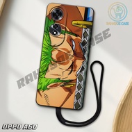 J2 - Latest Oppo A60 4G Softcase 2024 - pro camera Softcase A60 4g - RORONOA ZORO motif - Flexible R
