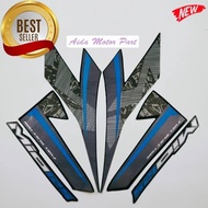 HITAM Striping Polet list Sticker for Yamaha Mio m3 125 mio125 2018 motorbike black blue trim list s