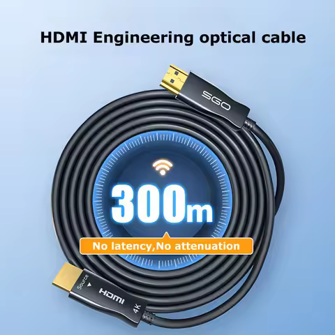HDMI 2.0 Cable Fiber Optic, 4K, 60Hz, 100m, Support ARC 3D HDR, 18Gbps, UHD, Male to Male for HD TV,