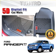 HC CARGO 5D Digital SILICONE Car Mats for Ford Ranger T7 CARMAT CAR MAT