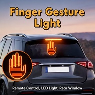 Remote Control Auto Rear Window Sign Light, Middle Finger Gesture Light, Light Car Finger Gesture Le