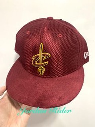 New Era NBA Cleveland Cavaliers Cavs 3M Logo Cap Hat 克里夫蘭 騎士隊 深紅 暗紅色 全封 棒球帽 Lebron James Kyrie Irving