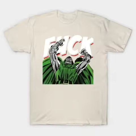 2025 New Men's T-shirt Women's Dr Doom T-shirt Cotton Summer High-end Short Sleeved T-shirt Casual F