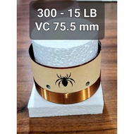 Spool Black Spider BS 300-15 LB / Voice Coil 15inch / Spool Speaker 15 Inch Black Spider 300 - 15 LB