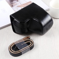 PU Leather Case Bag with Strap for Sony A6400 ILCE-A6400 A6300 ILCE-A6300 A6000 ILCE-A6000