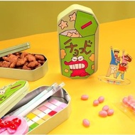 韓國 蠟筆小新 巧克比餅乾 鐵盒糖果