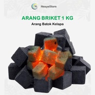 Arang Briket Batok Kelapa 1kg BBQ Briket Arang