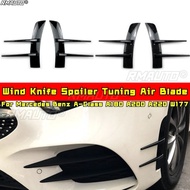 For Mercedes Benz A-Class A180 A200 A220 W177 Body Kit Wind Knife Spoiler Tuning Air Blade Car Acces