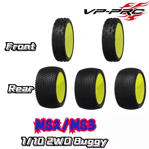 Super Price VP PRO RC 1/10 2WD Buggy Tire Front Rear Soft Evo 12mm Nut RC Racing Tire High Grip TLR 
