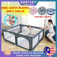 BABYJOY 200x180 PLAYPEN BABY FENCE KIDS PLAY FENCE KIDS PLAYPEN FENCE KIDS FENCE SAFETY FENCE BABY P