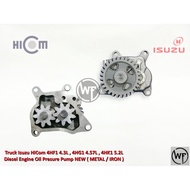 Truck Isuzu HiCom 4HF1 4.3L , 4HG1 4.57L , 4HK1 5.2L Diesel Engine Oil Presure Pump NEW ( METAL / IR