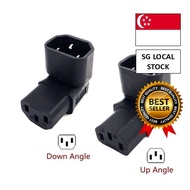[SG FREE 🚚]IEC 320 C13 to C14 AC Plug Converter, C14 to C13 Up/Down Angle Power Adapter Plug Cable, 