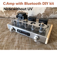 เสียง6n2 6p1หลอดสูญญากาศเครื่องขยายเสียงชุด Diy ไฮไฟคลาส A ขยายเสียง Vu เมตรบลูทูธ5.0 Usb เครื่องเล่