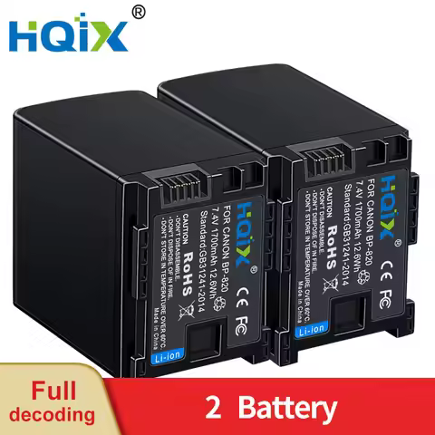 HQIX for Canon LEGRIA HF G26 G30 G40 G60 XA11 XA15 XA20 XA30 XA25 XA40 VIXIA GX10 Camera BP-820 Batt