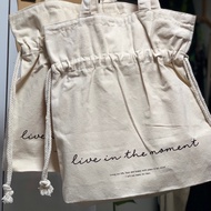 Daiso Drawstring Fabric Bag