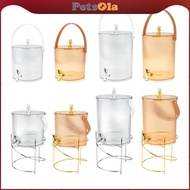 PETSOLA Beverage Dispenser with Faucet Transparent Jug Portable Beverage Dispenser