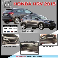 HONDA HRV 2015 MG FULL SET (FRONT SKIRT,SIDE SKIRT,REAR SKIRT) MATERIAL- PU GETAH BODYKIT