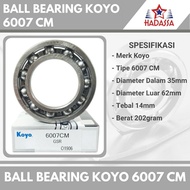 Ball Bearing Koyo 6007 CM Axle 35mm Original