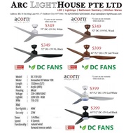 [DC Ceiling Fan] Acorn DC-159 40"/52" Intaglio Ceiling Fan