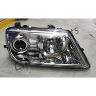 (LOCAL / DEPO BRAND) PROTON WAJA CAMPRO FRONT HEAD LAMP / LAMPU DEPAN (CHROME)