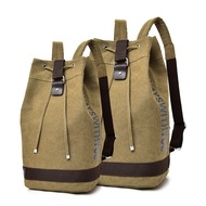 Durable Canvas Backpack Men School Backpack Laptop Backpack Travel Casual Daypack