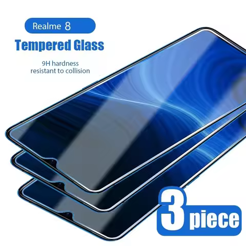 3PCS Tempered Glass for Realme 8i 8 7 6 Q3 Pro 5G Screen Protector for Realme C3 C25 C21 C11 GT Neo 