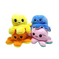 Sotong mainan dua muka, Reversible Octopus, Octopus plushie, Happy and Sad Octopus, Plushie, Flip Oc
