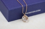 Swarovski outlet跳動的心玫瑰金項鍊